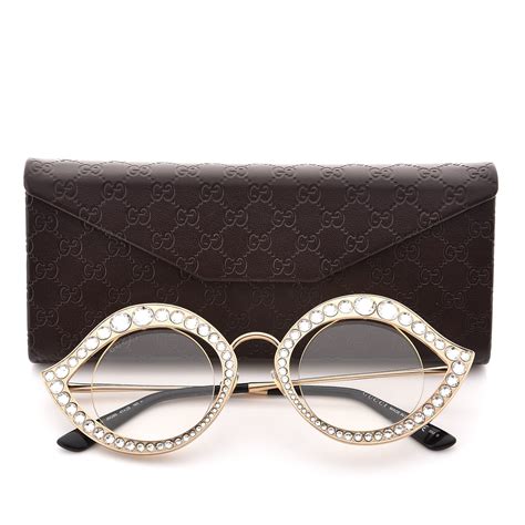 gucci crystal eyeglasses.